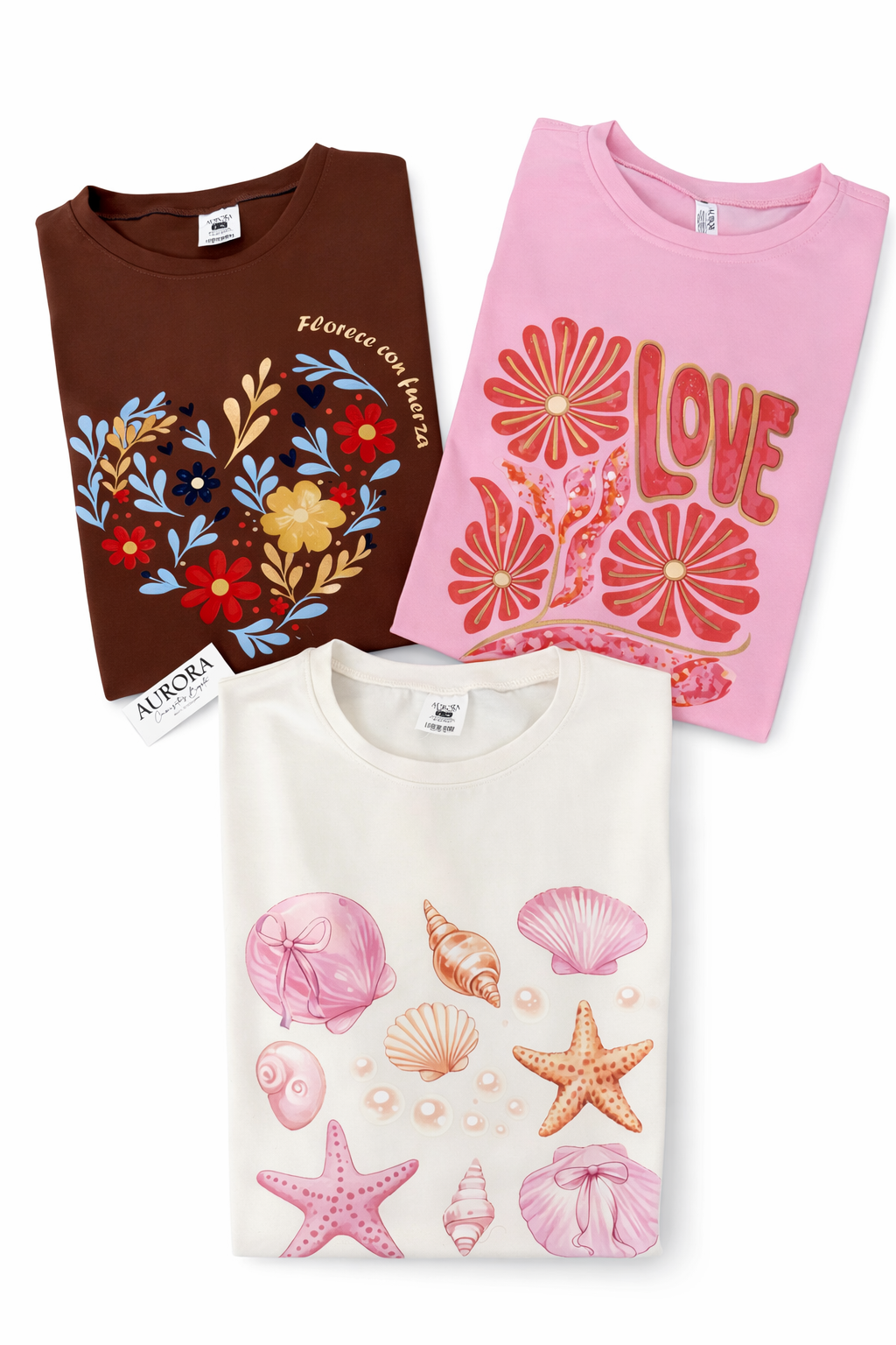 Camisetas Dama Overzise Combo por 3 Unidades