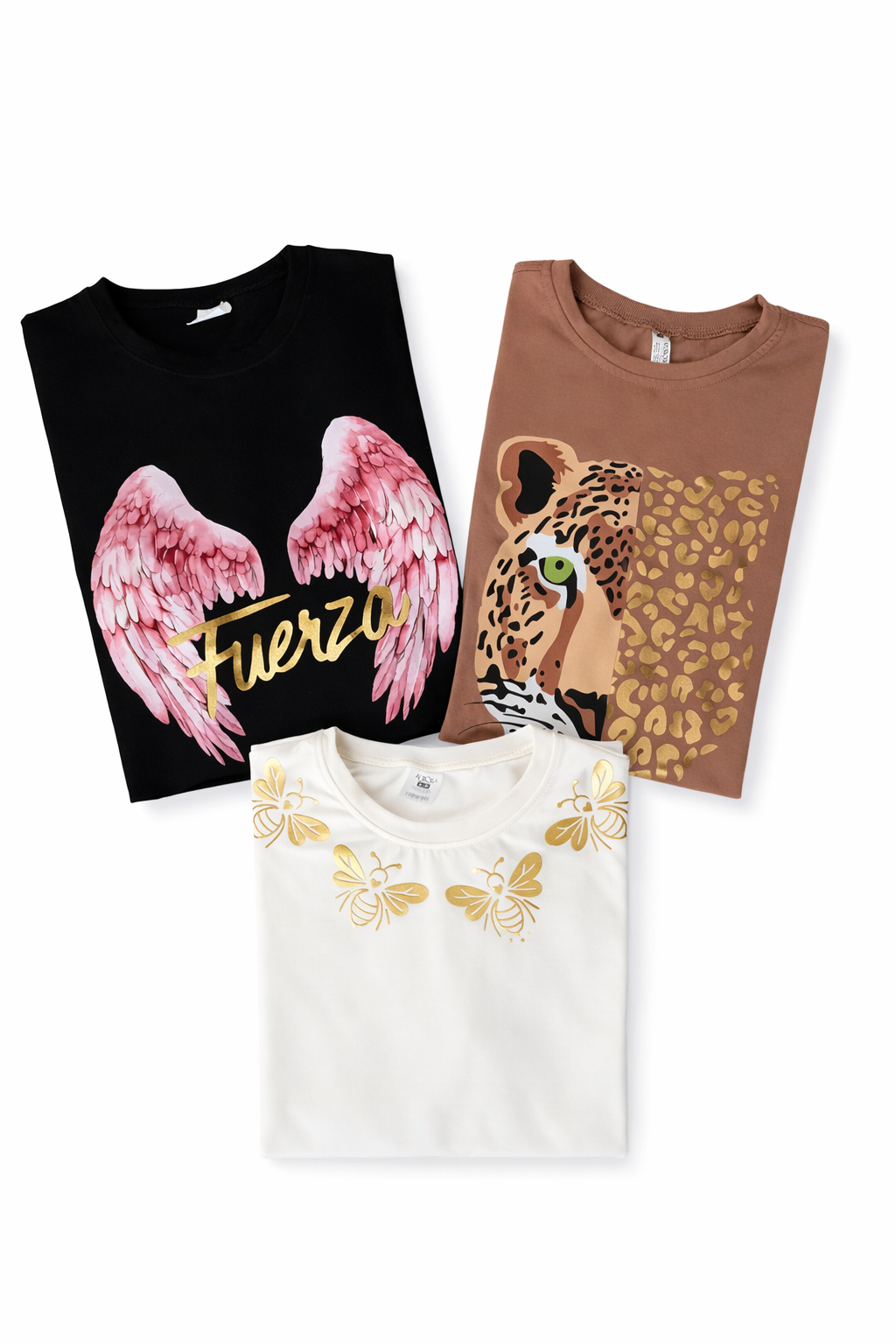 Camisetas Dama Overzise Combo por 3 Unidades