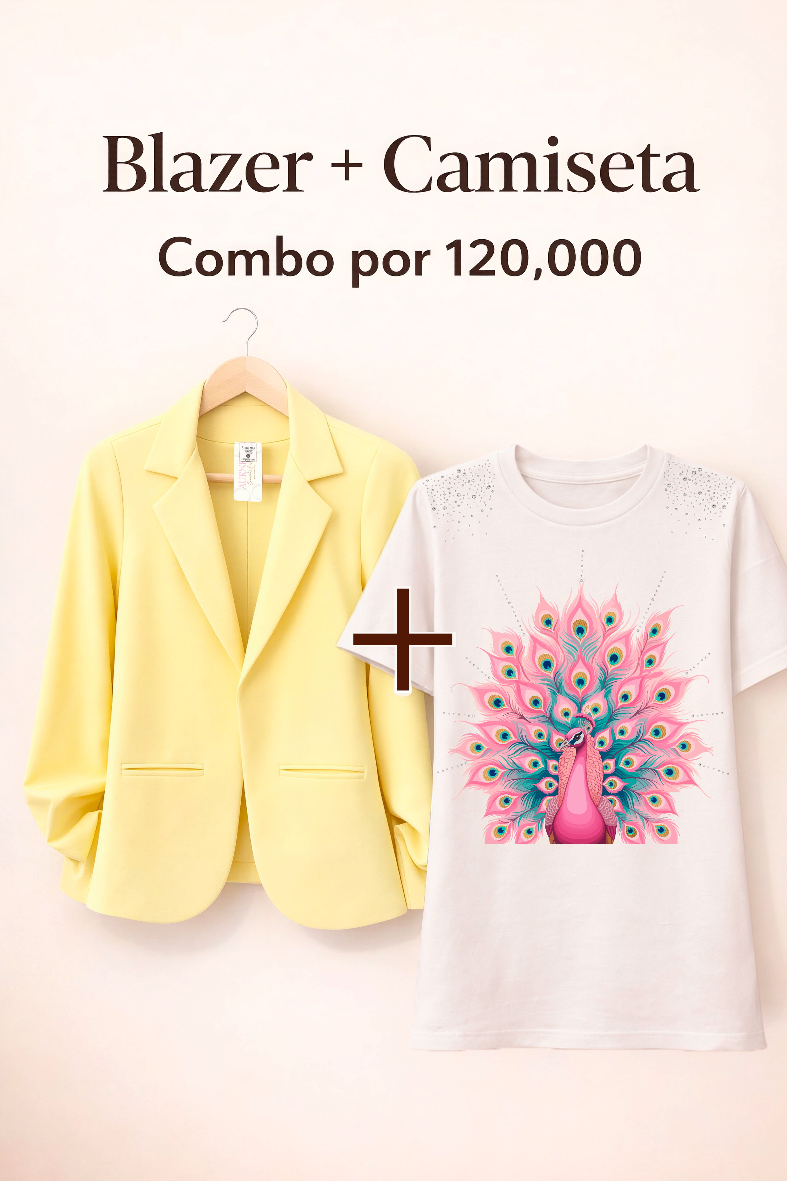 BLAZER AURORA + CAMISETA OVERSIZE