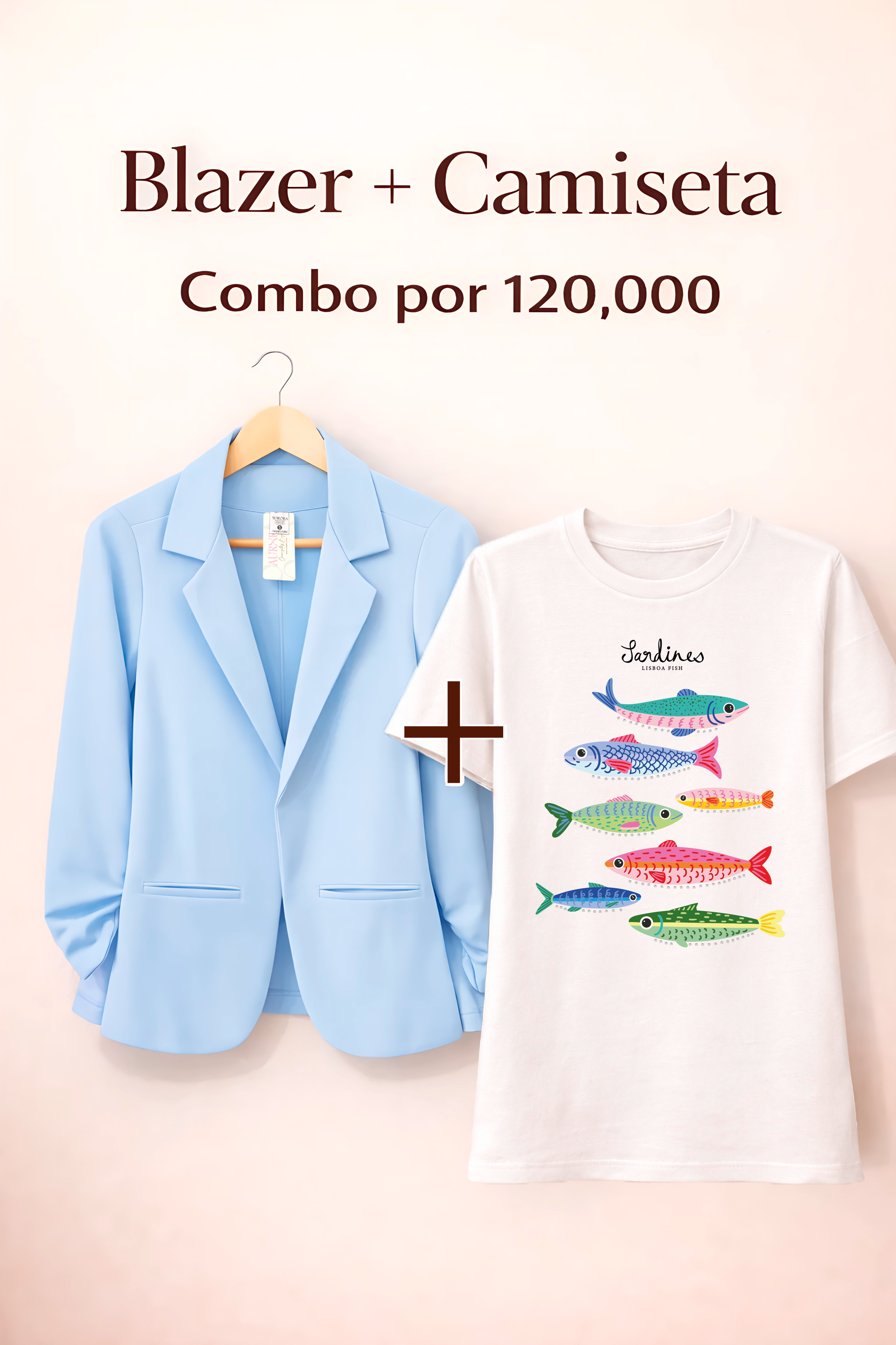 BLAZER AURORA + CAMISETA OVERSIZE