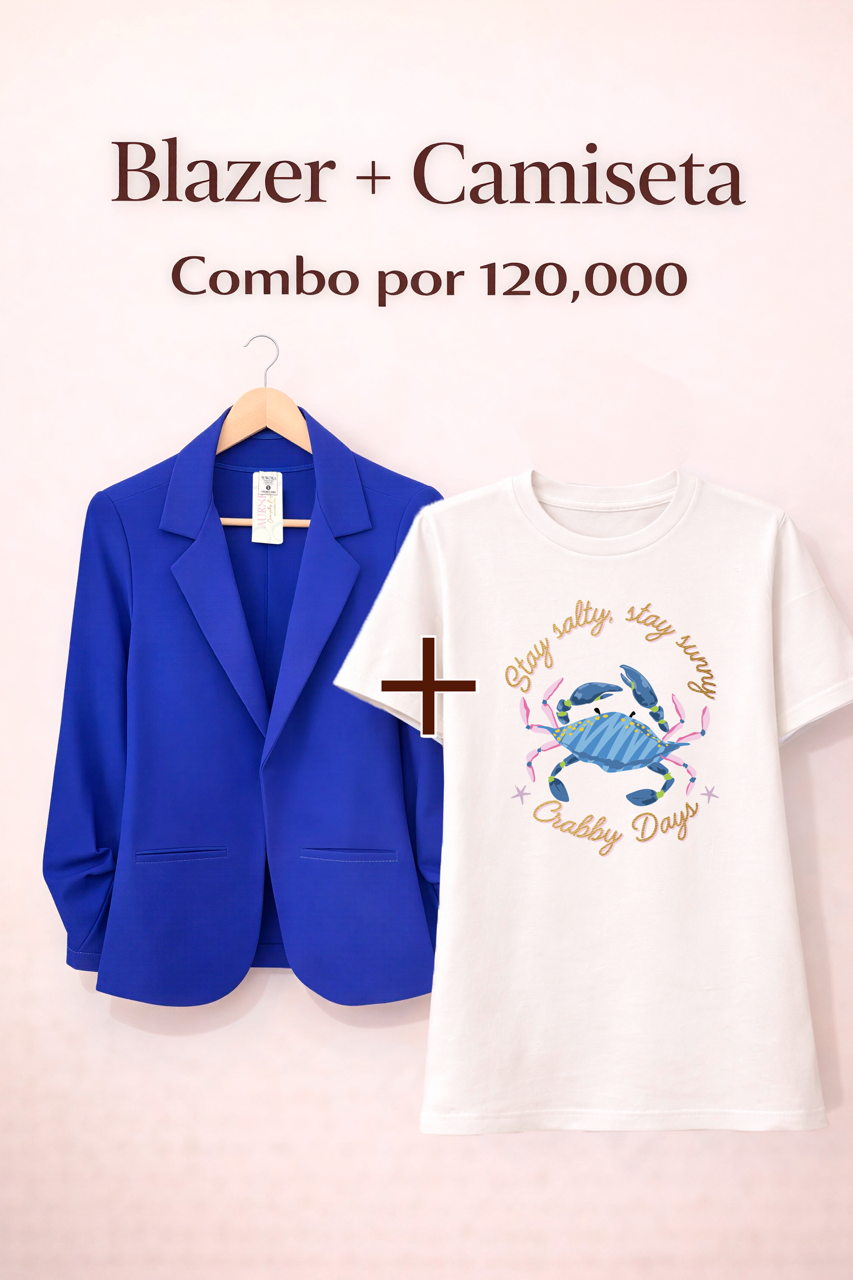 BLAZER AURORA + CAMISETA OVERSIZE