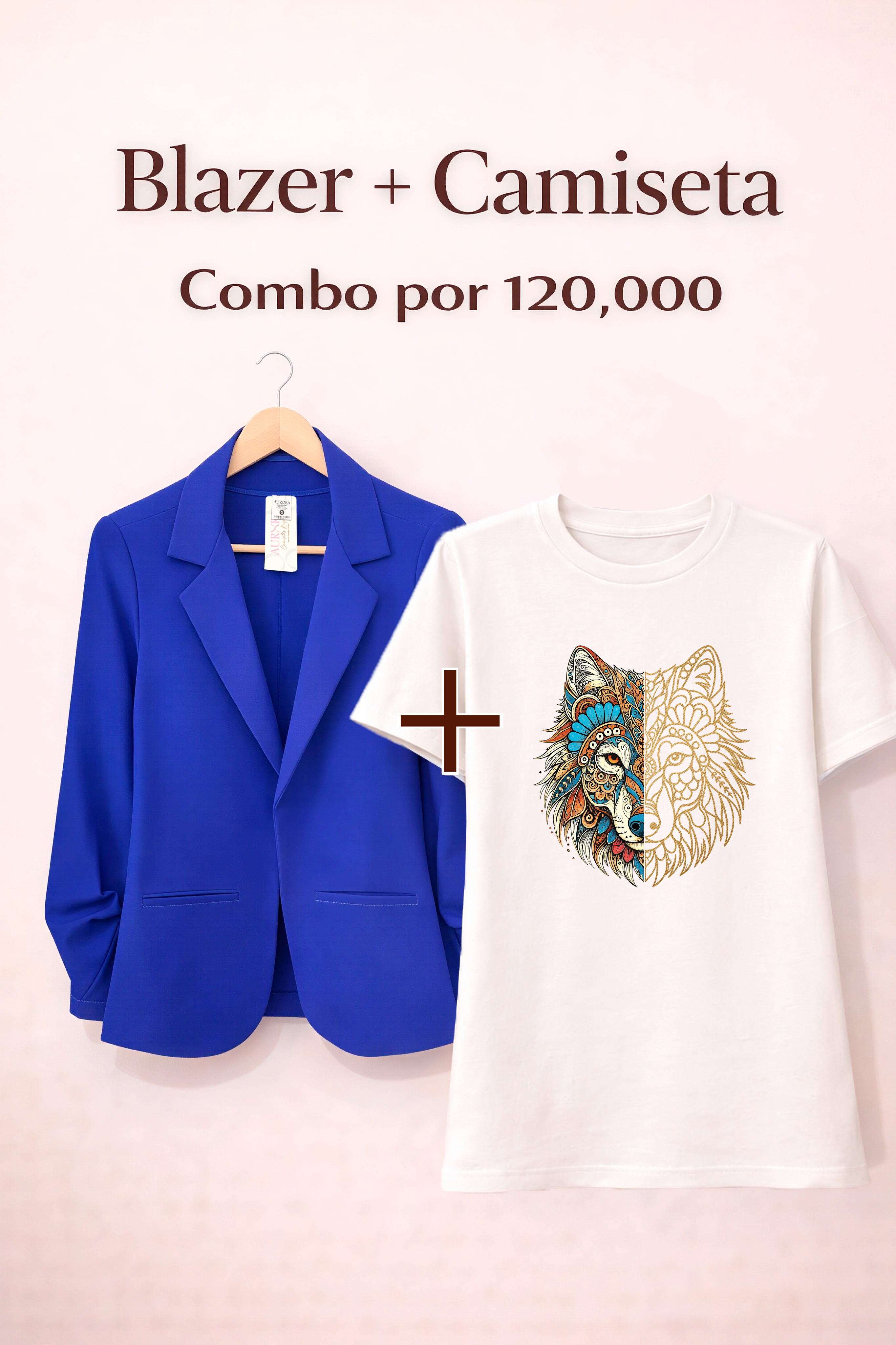 BLAZER AURORA + CAMISETA OVERSIZE