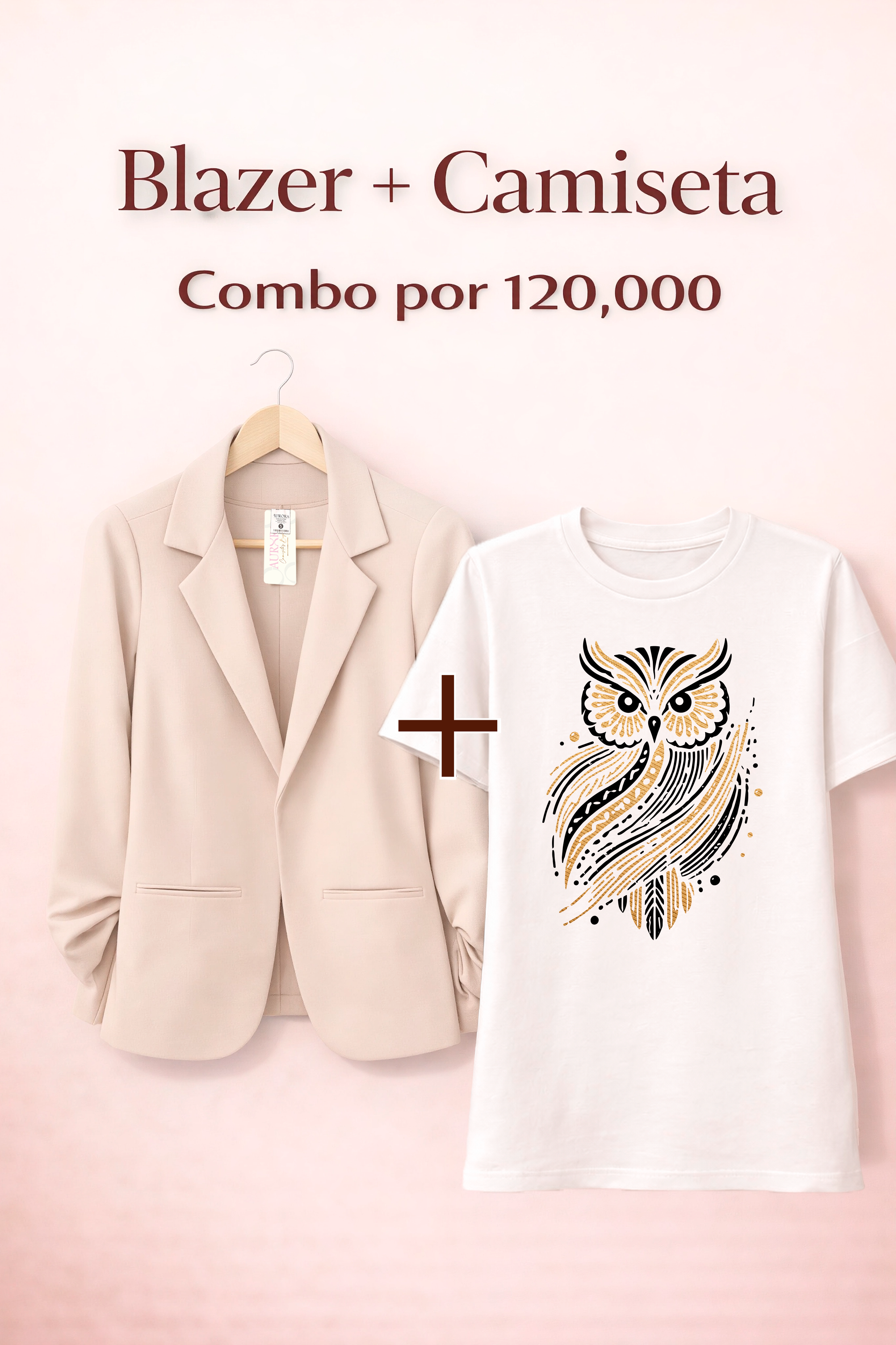 BLAZER AURORA + CAMISETA OVERSIZE