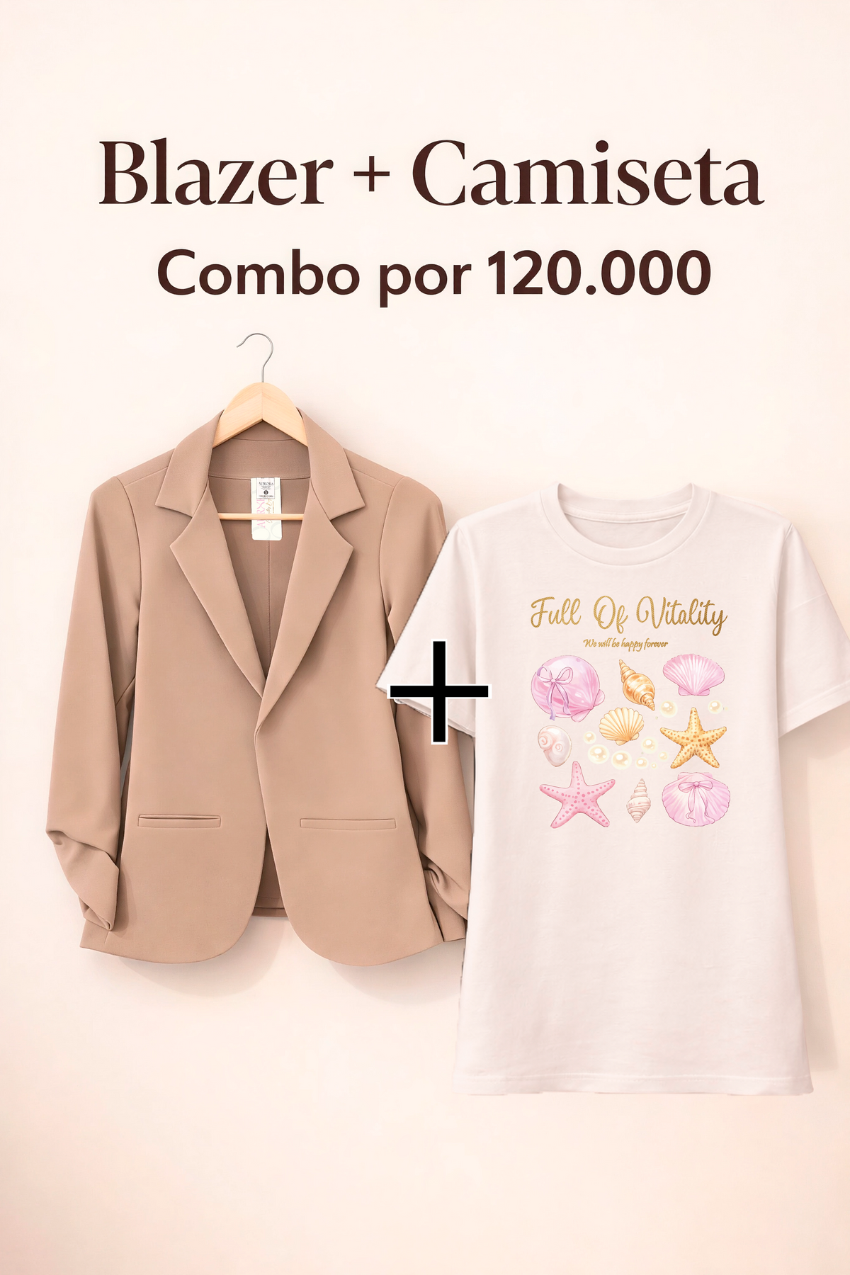 BLAZER AURORA + CAMISETA OVERSIZE