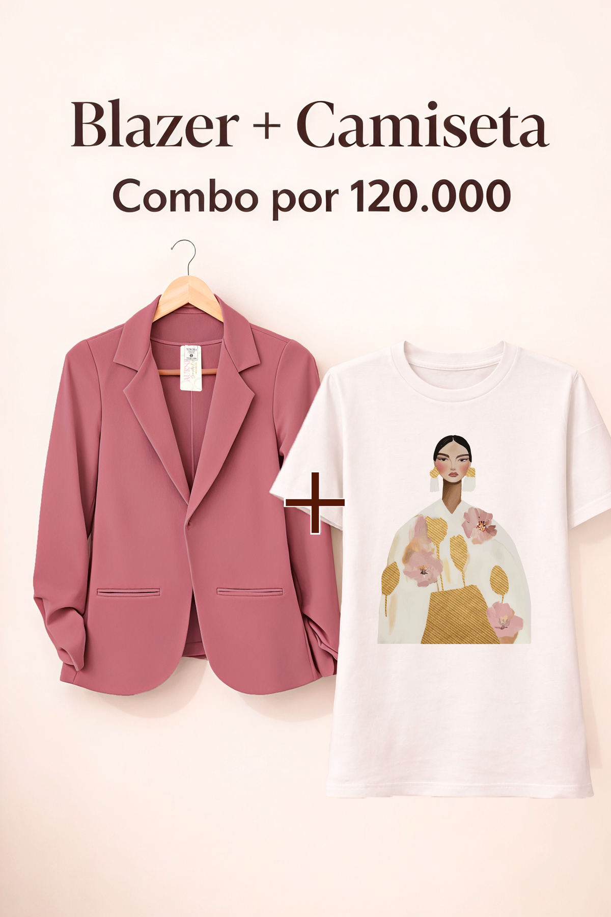 BLAZER AURORA + CAMISETA OVERSIZE