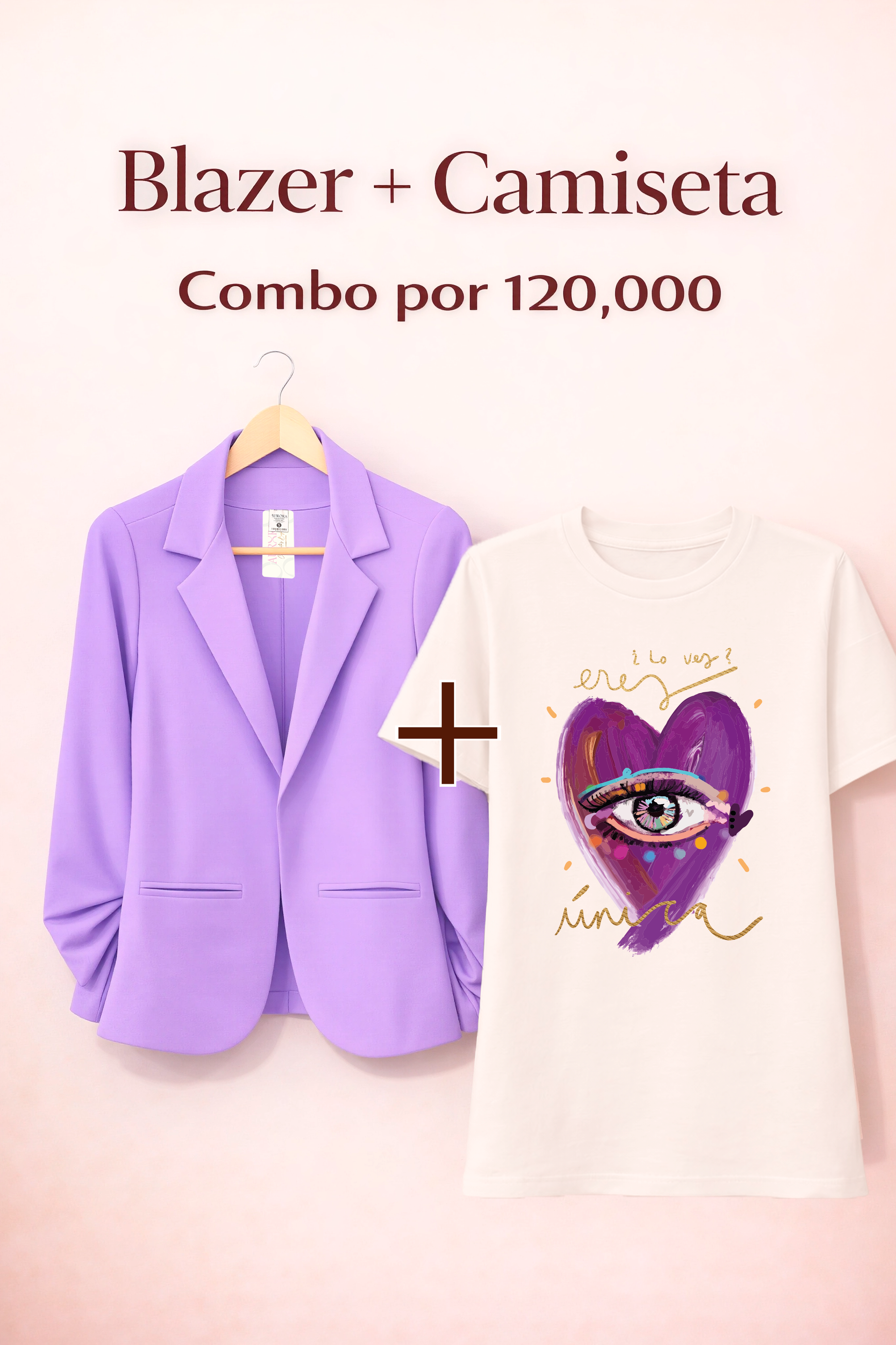 BLAZER AURORA + CAMISETA OVERSIZE