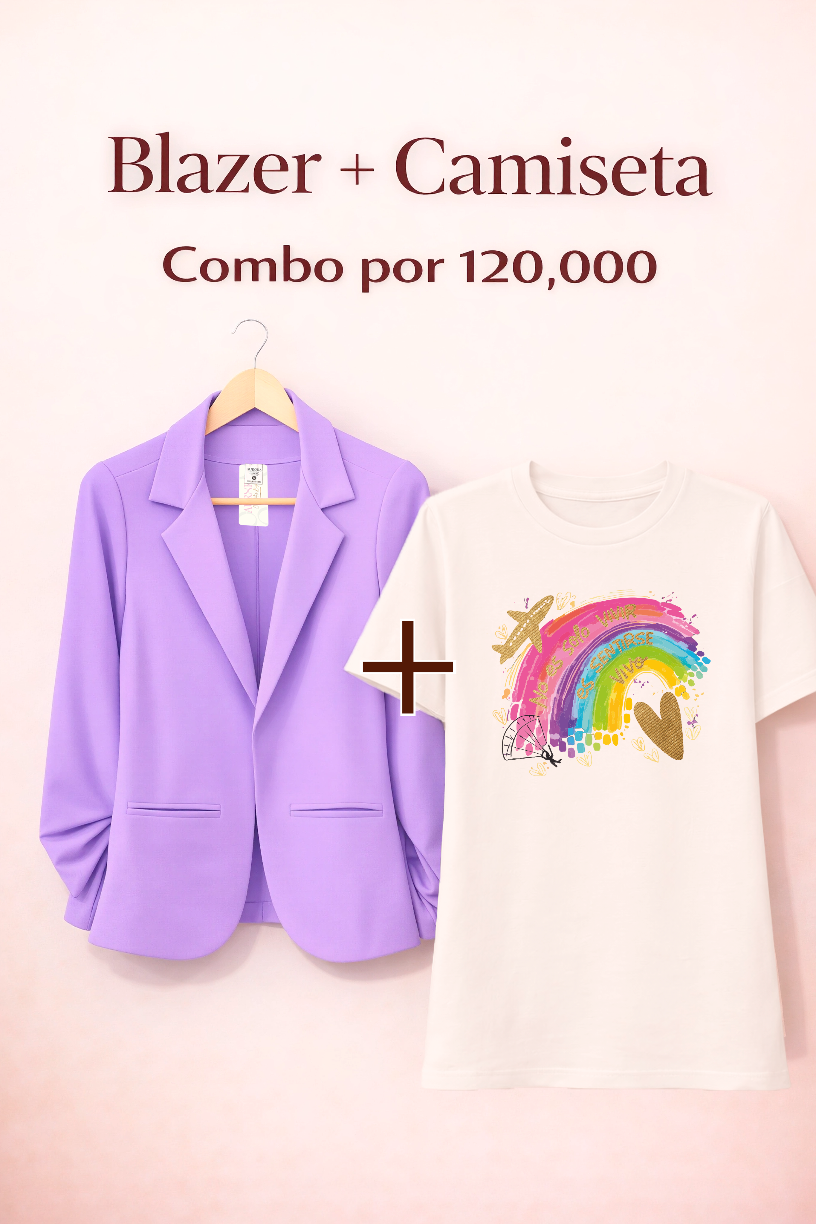 BLAZER AURORA + CAMISETA OVERSIZE