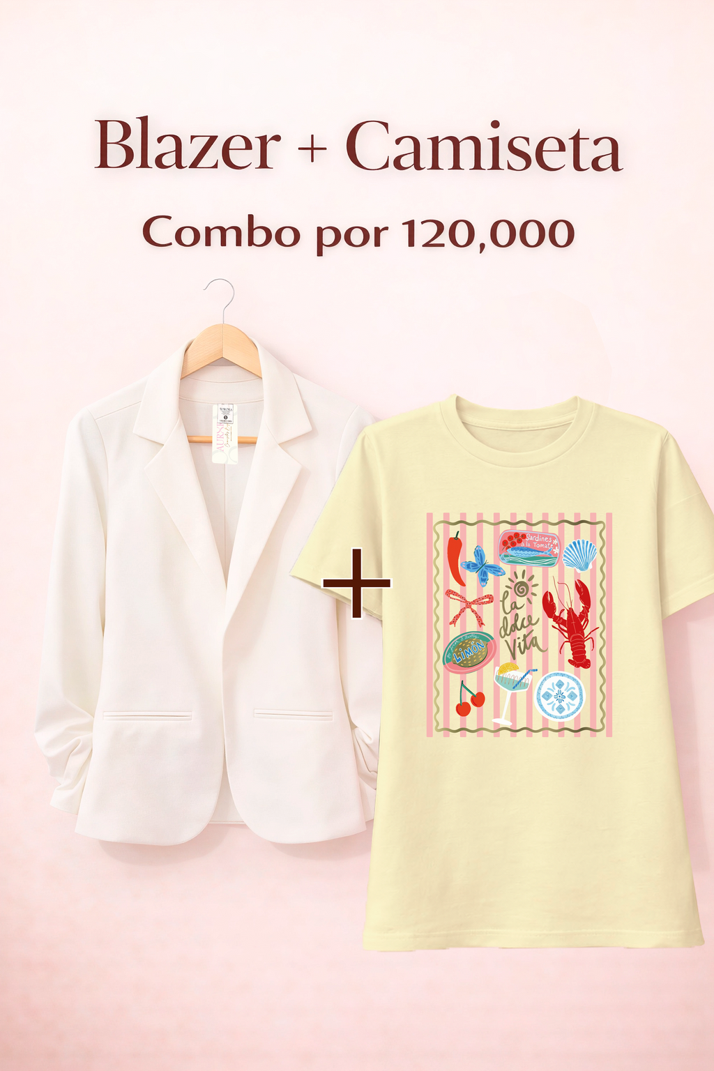BLAZER AURORA + CAMISETA OVERSIZE