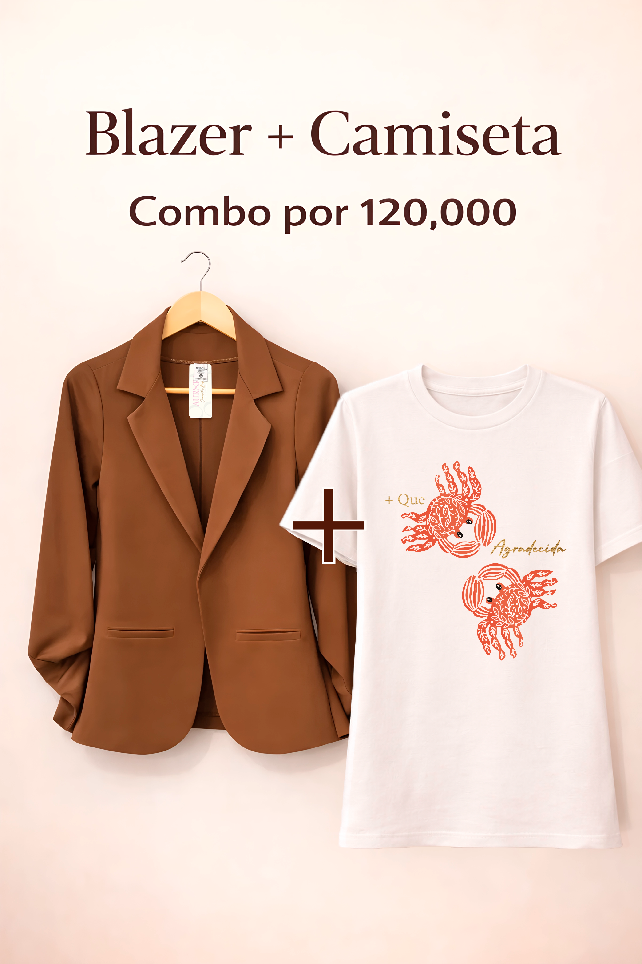 BLAZER AURORA + CAMISETA OVERSIZE