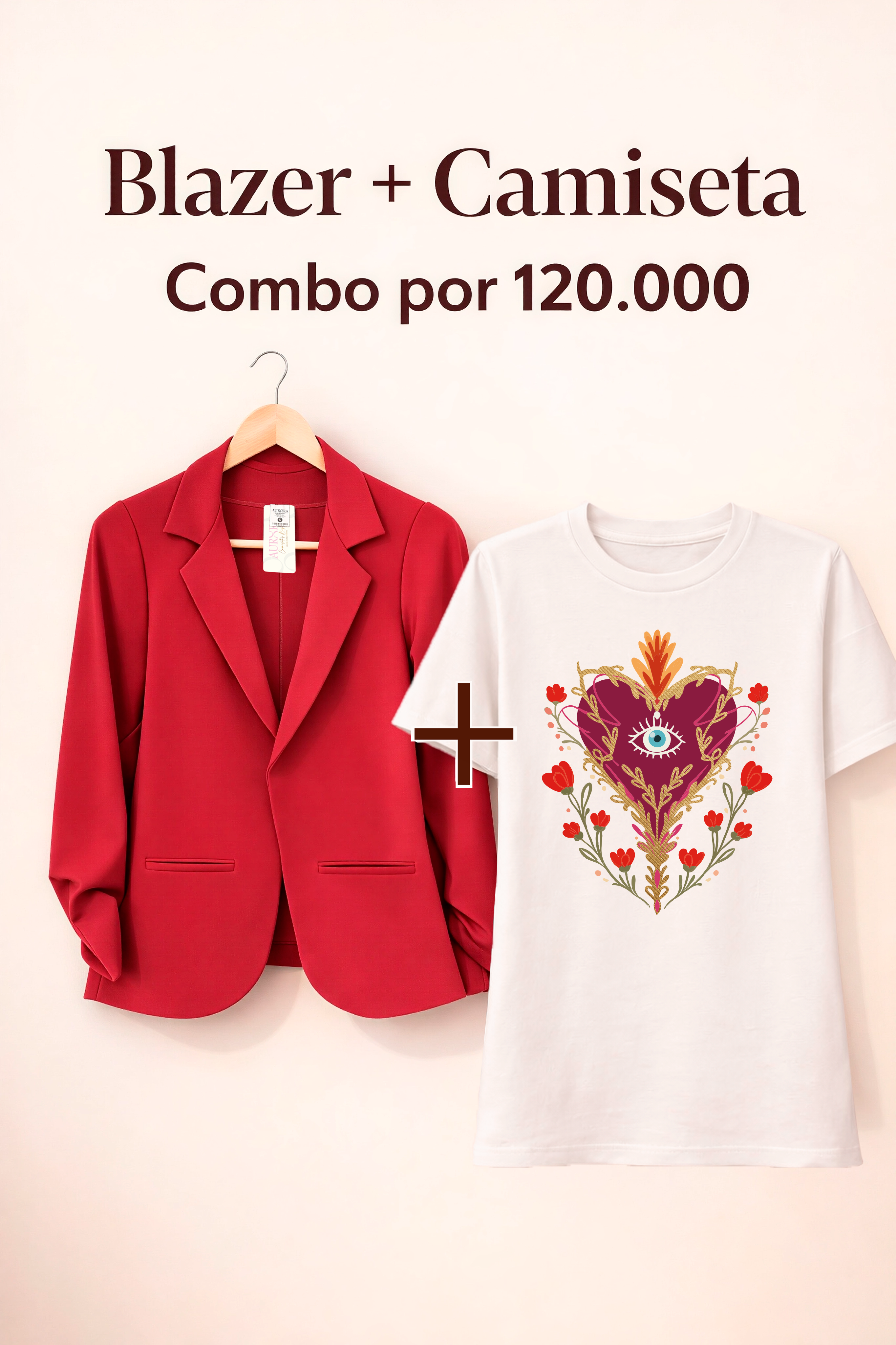 BLAZER AURORA + CAMISETA OVERSIZE