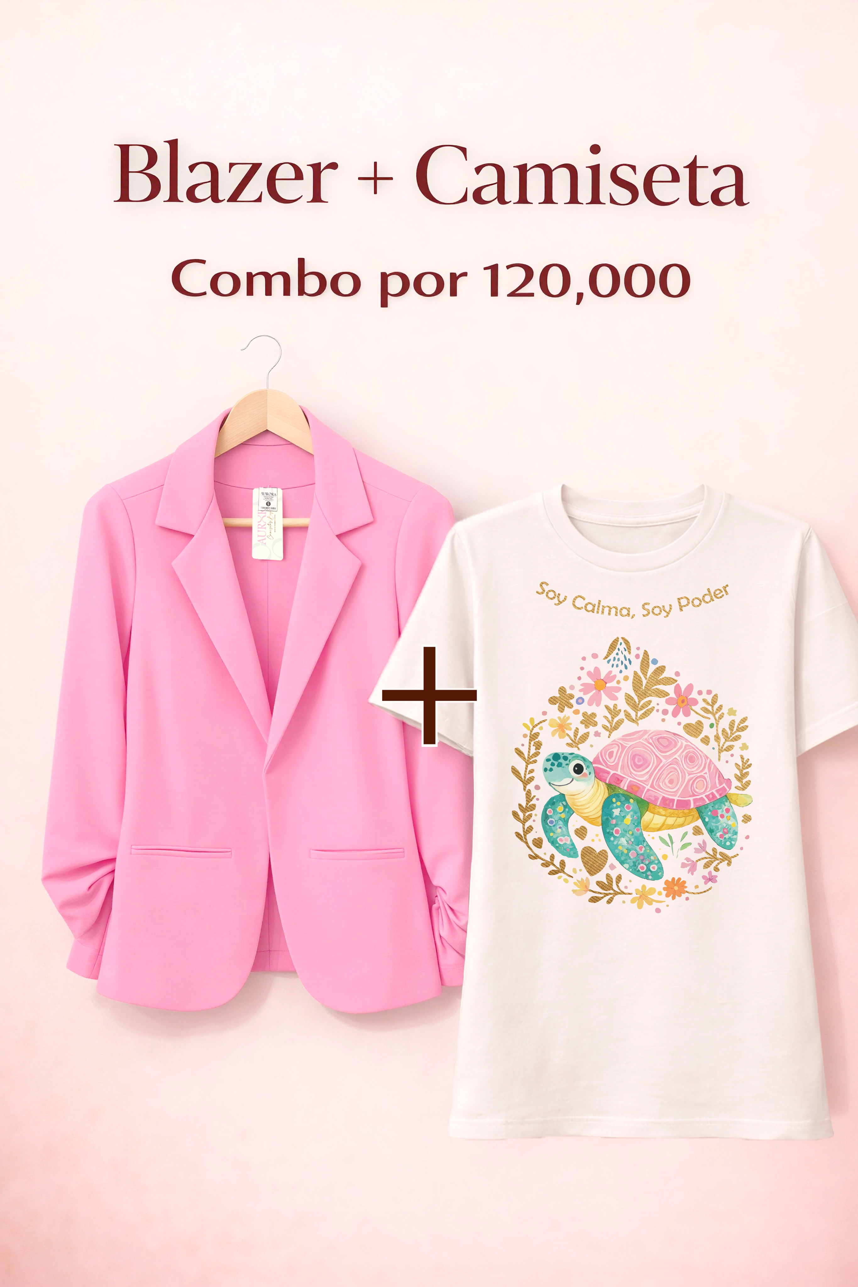 BLAZER AURORA + CAMISETA OVERSIZE