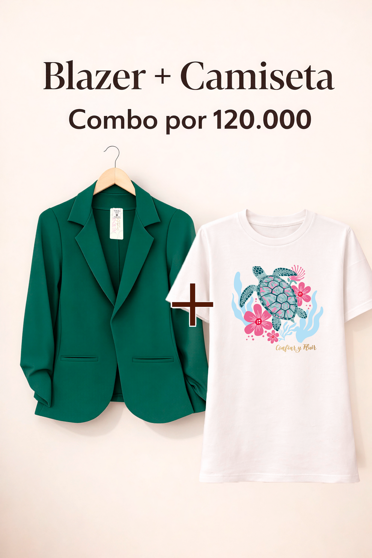 BLAZER AURORA + CAMISETA OVERSIZE