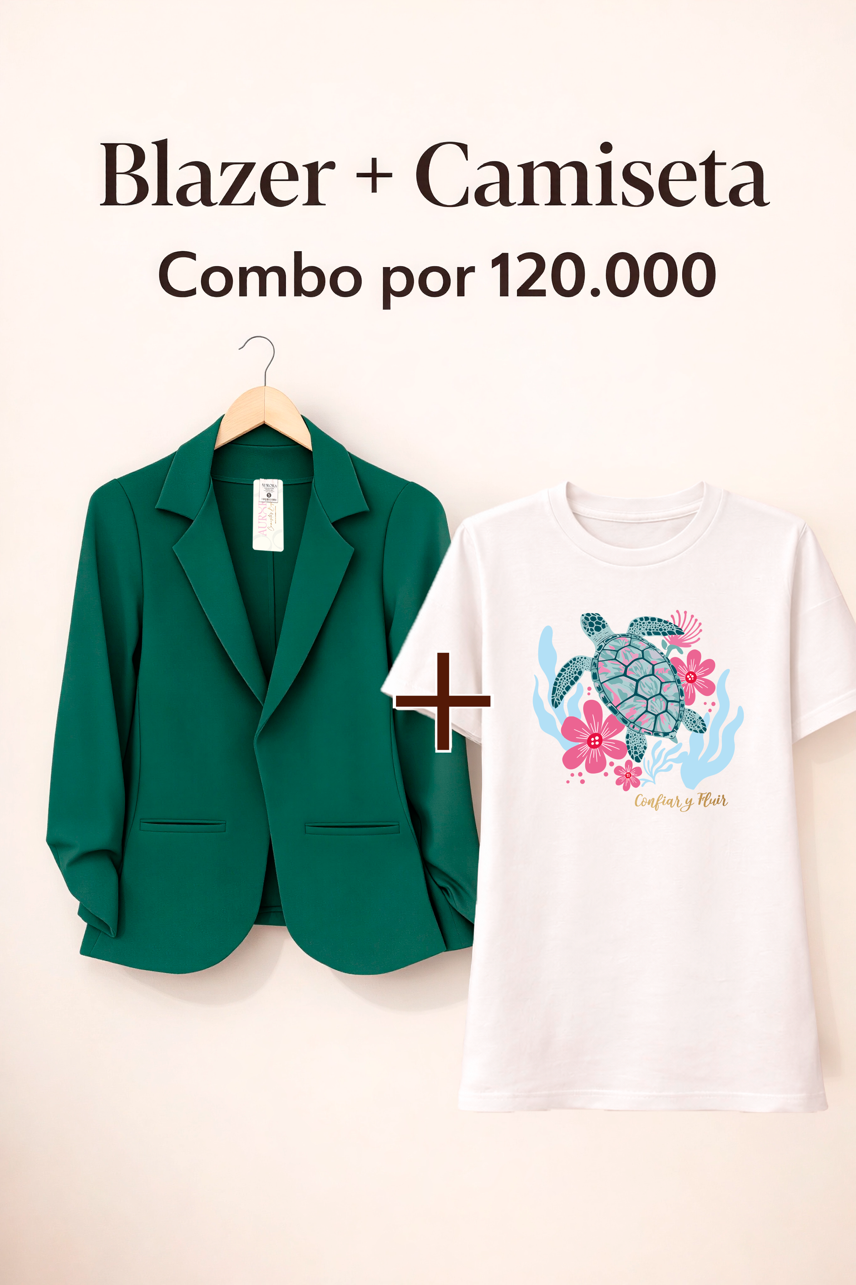 BLAZER AURORA + CAMISETA OVERSIZE