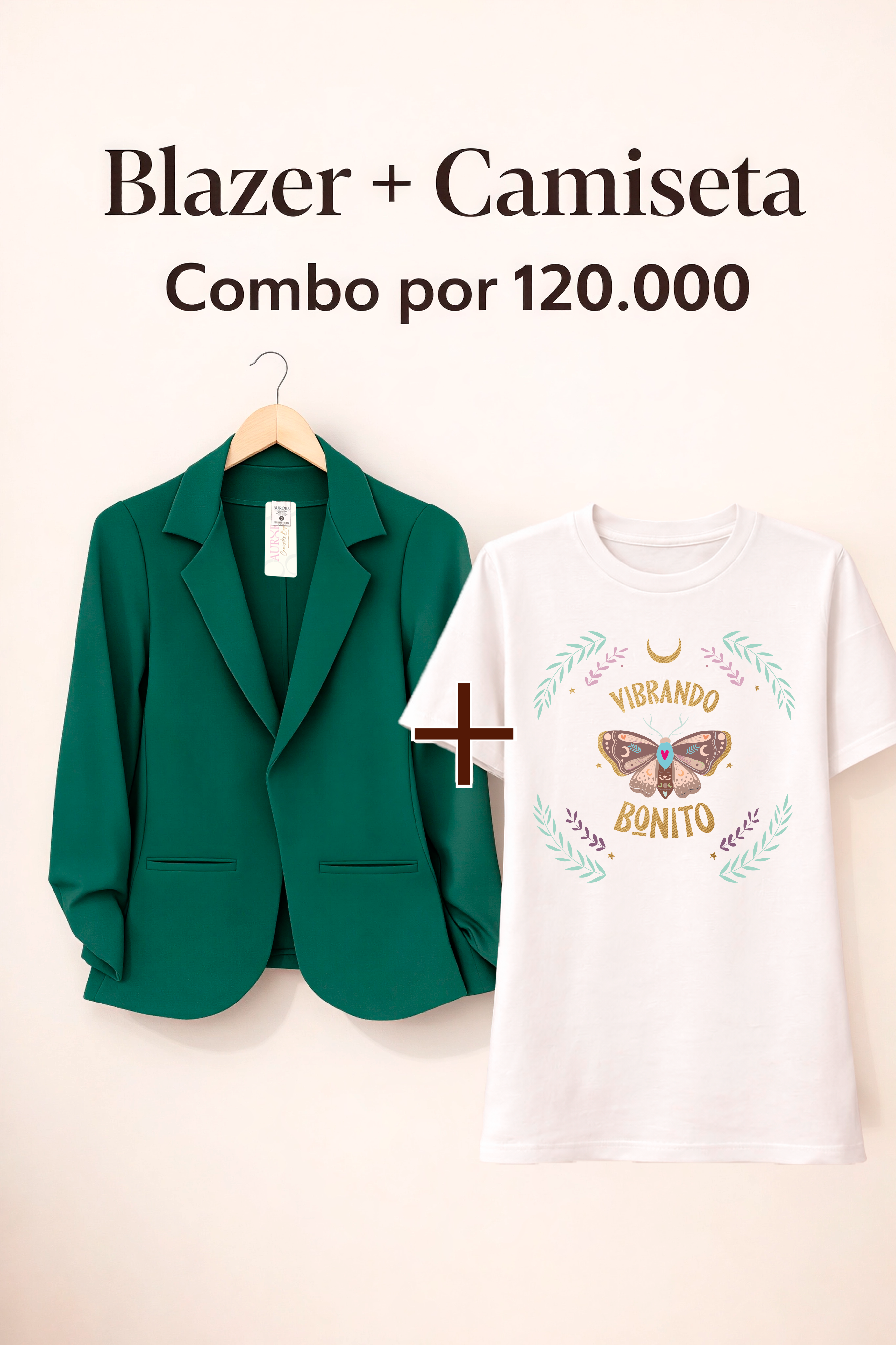 BLAZER AURORA + CAMISETA OVERSIZE