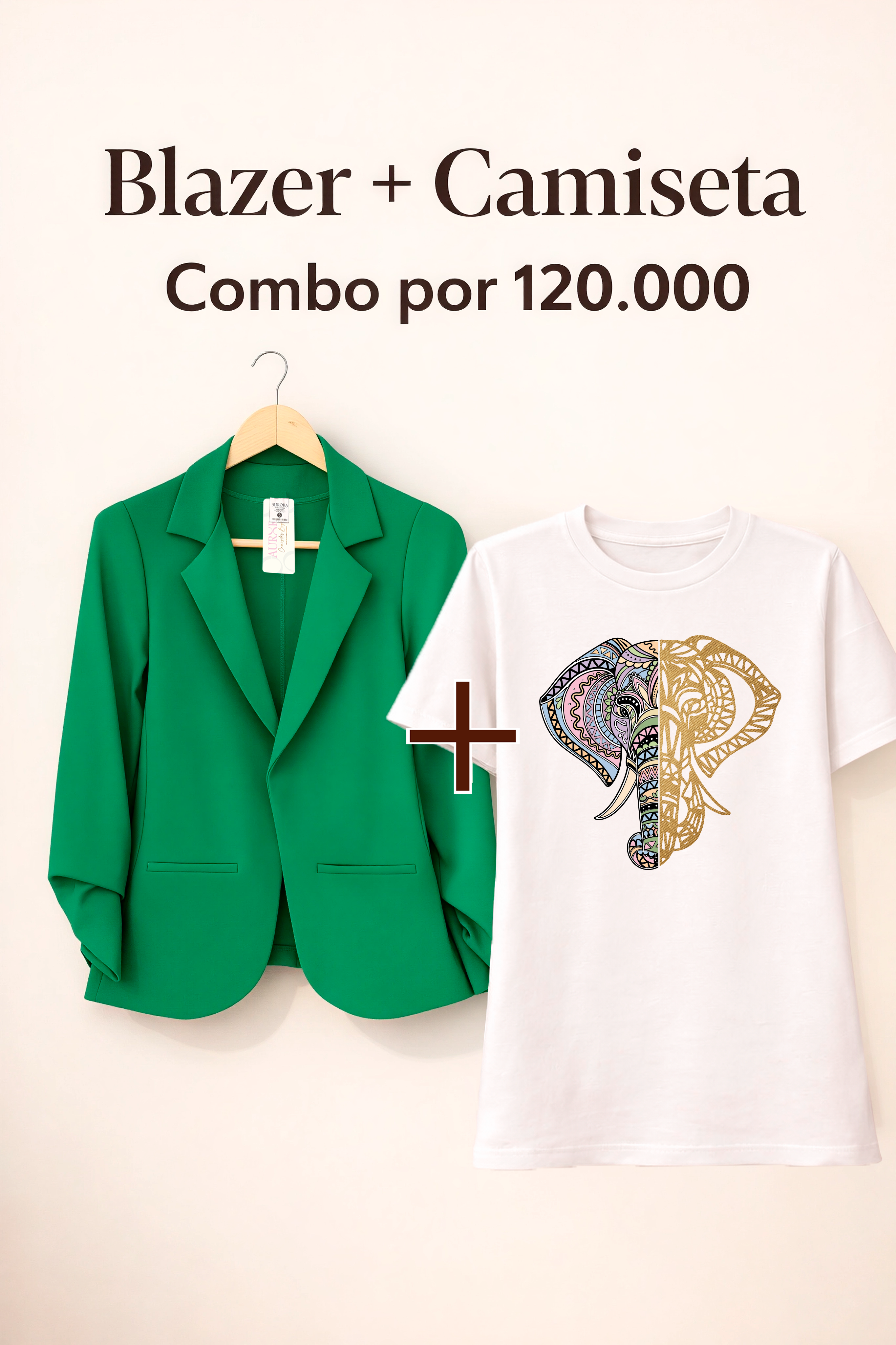 BLAZER AURORA + CAMISETA OVERSIZE