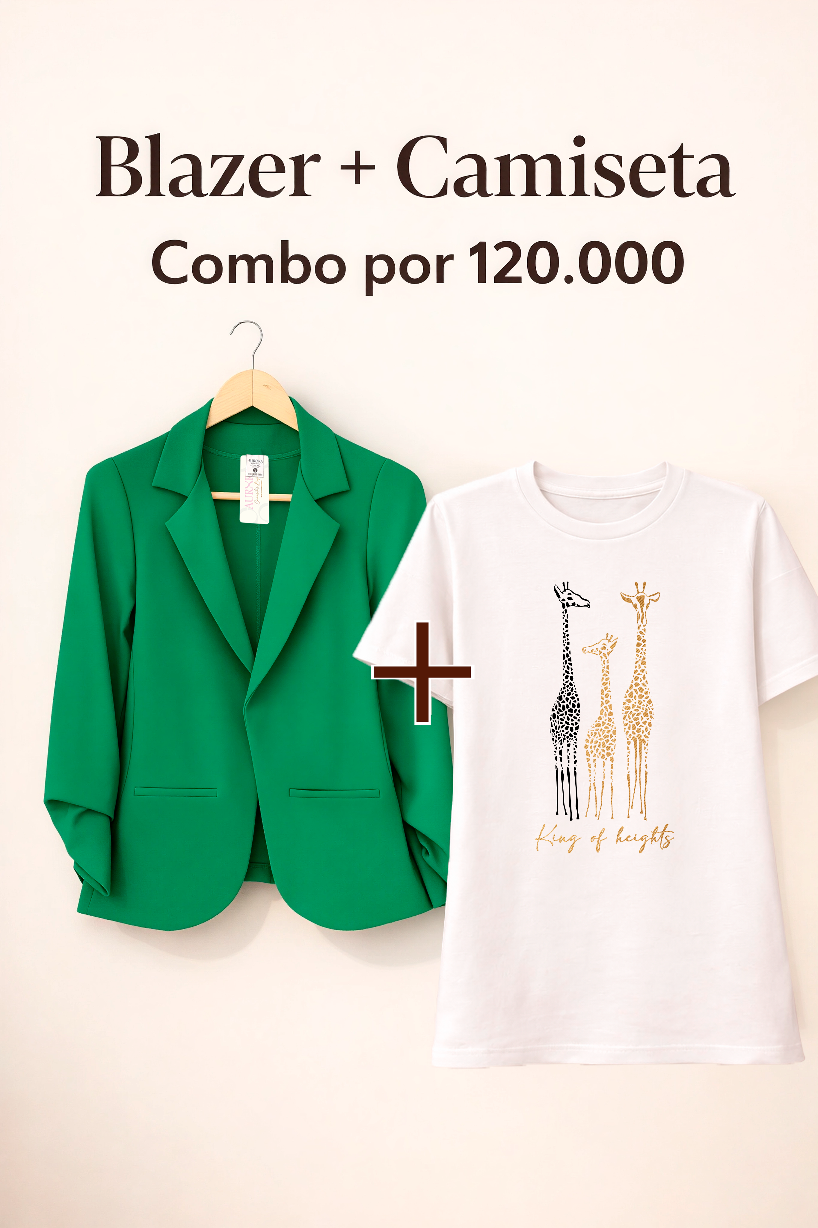 BLAZER AURORA + CAMISETA OVERSIZE