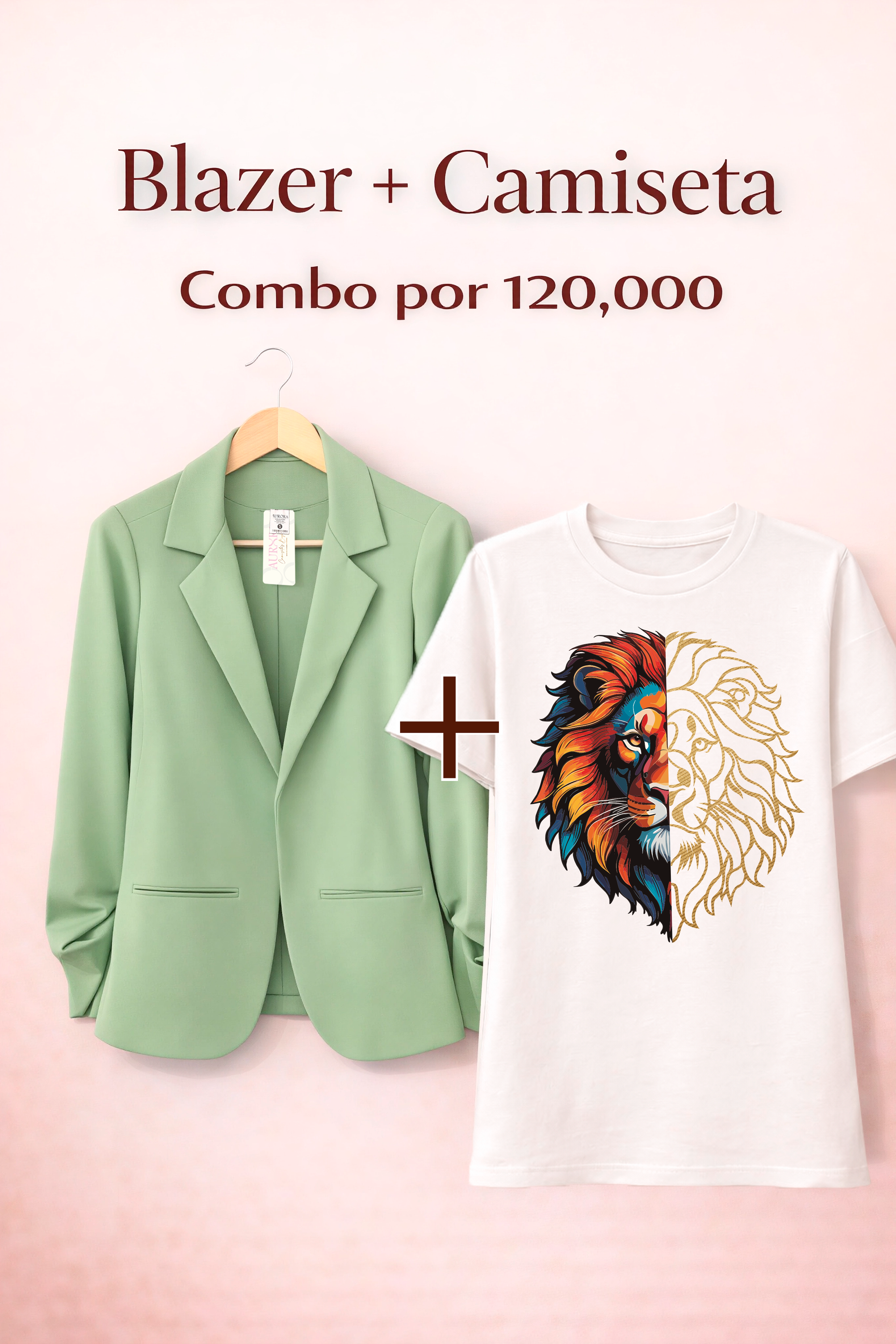 BLAZER AURORA + CAMISETA OVERSIZE