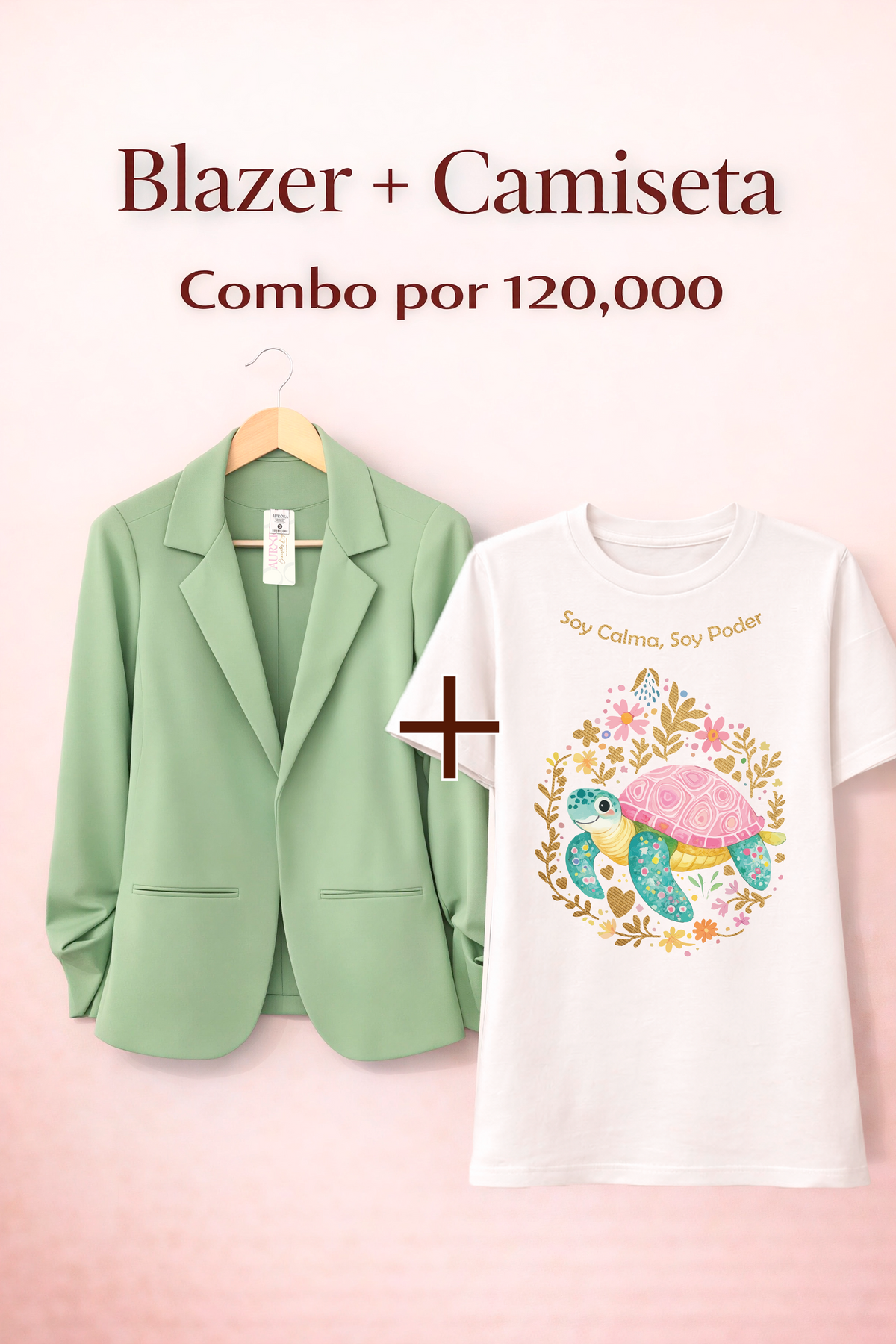 BLAZER AURORA + CAMISETA OVERSIZE