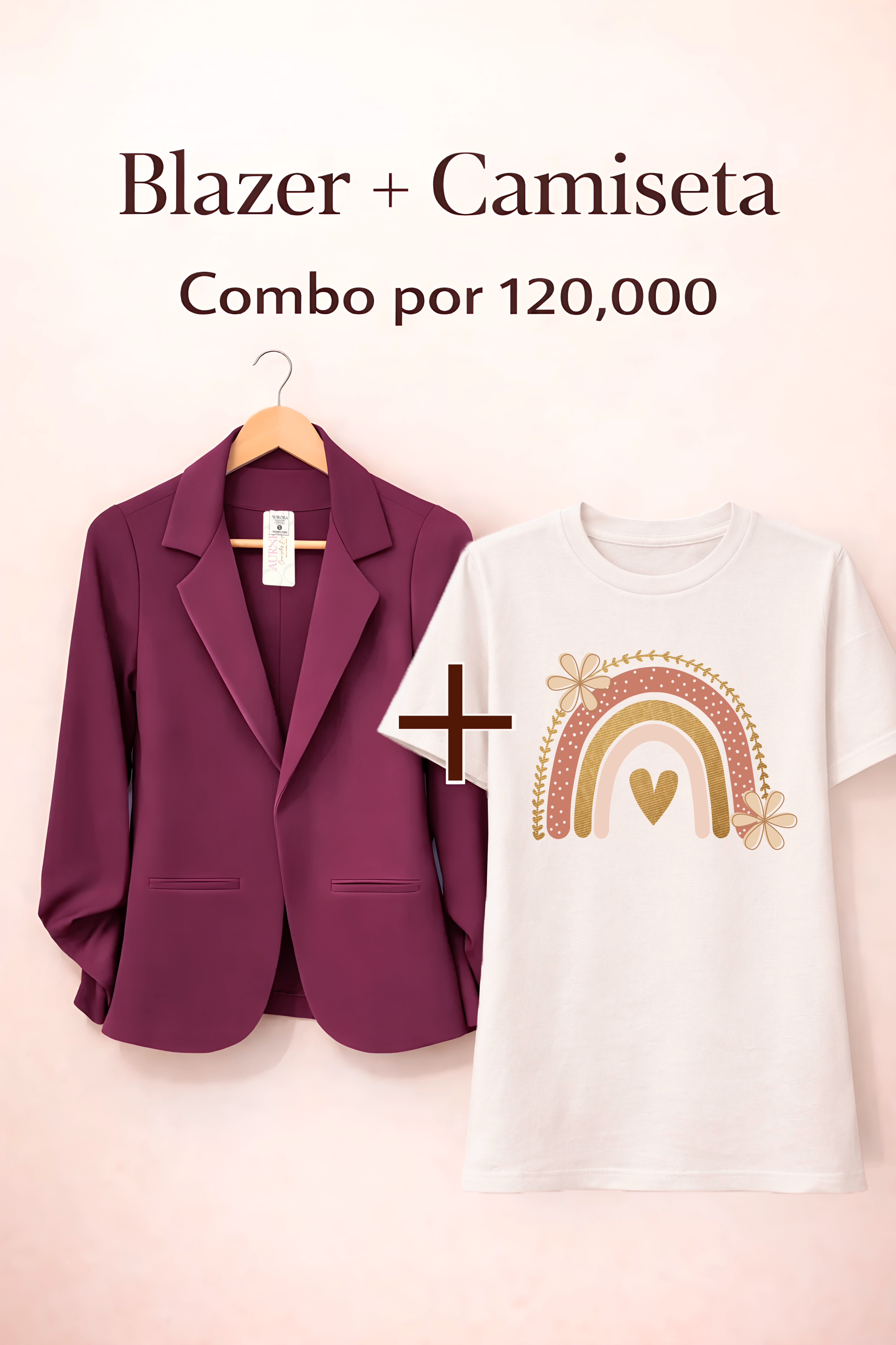 BLAZER AURORA + CAMISETA OVERSIZE