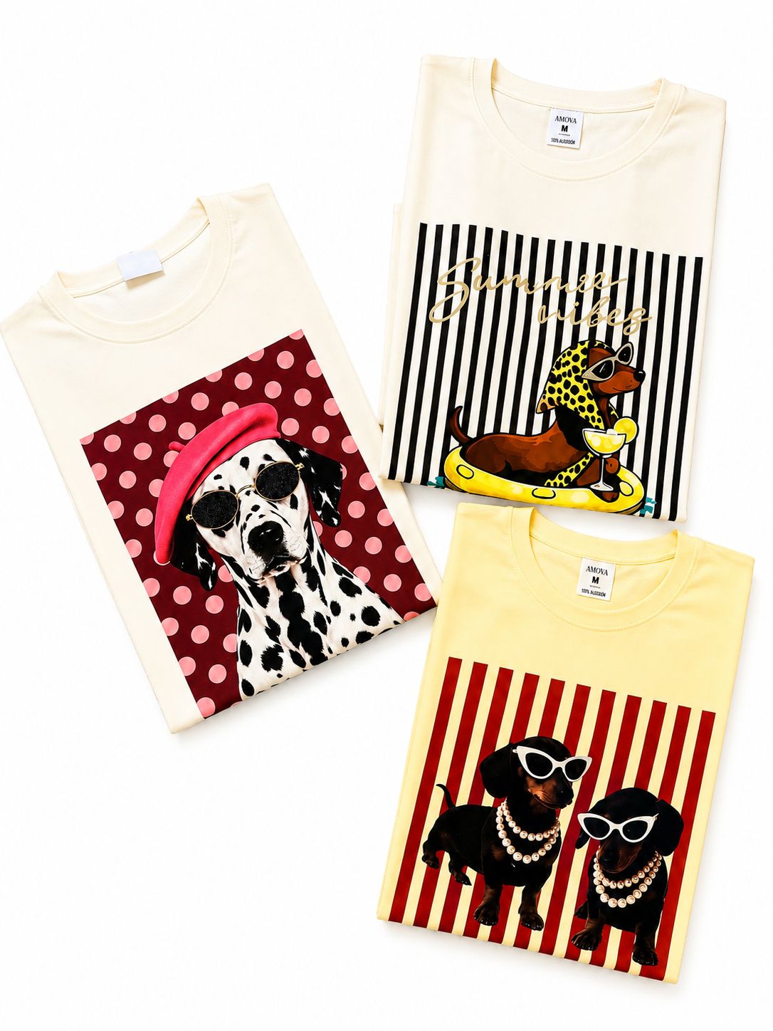 COMBO 3 CAMISETAS POR 129.990 OVERSIZE PARA DAMA